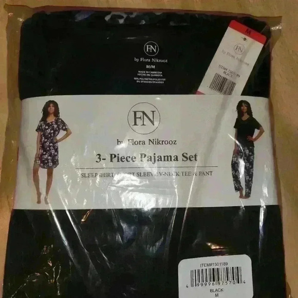 Flora Nikrooz 3 piece Pajama Set - Picture 1 of 6